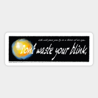 Don’t Waste Your Blink Sticker